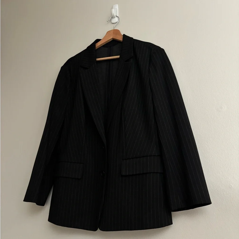 Hugo Boss Jolise Pinstripe Stretch Slim Leg Pant Suit